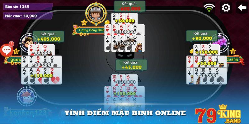 Tính điểm Mậu Binh Online để xác định người thắng